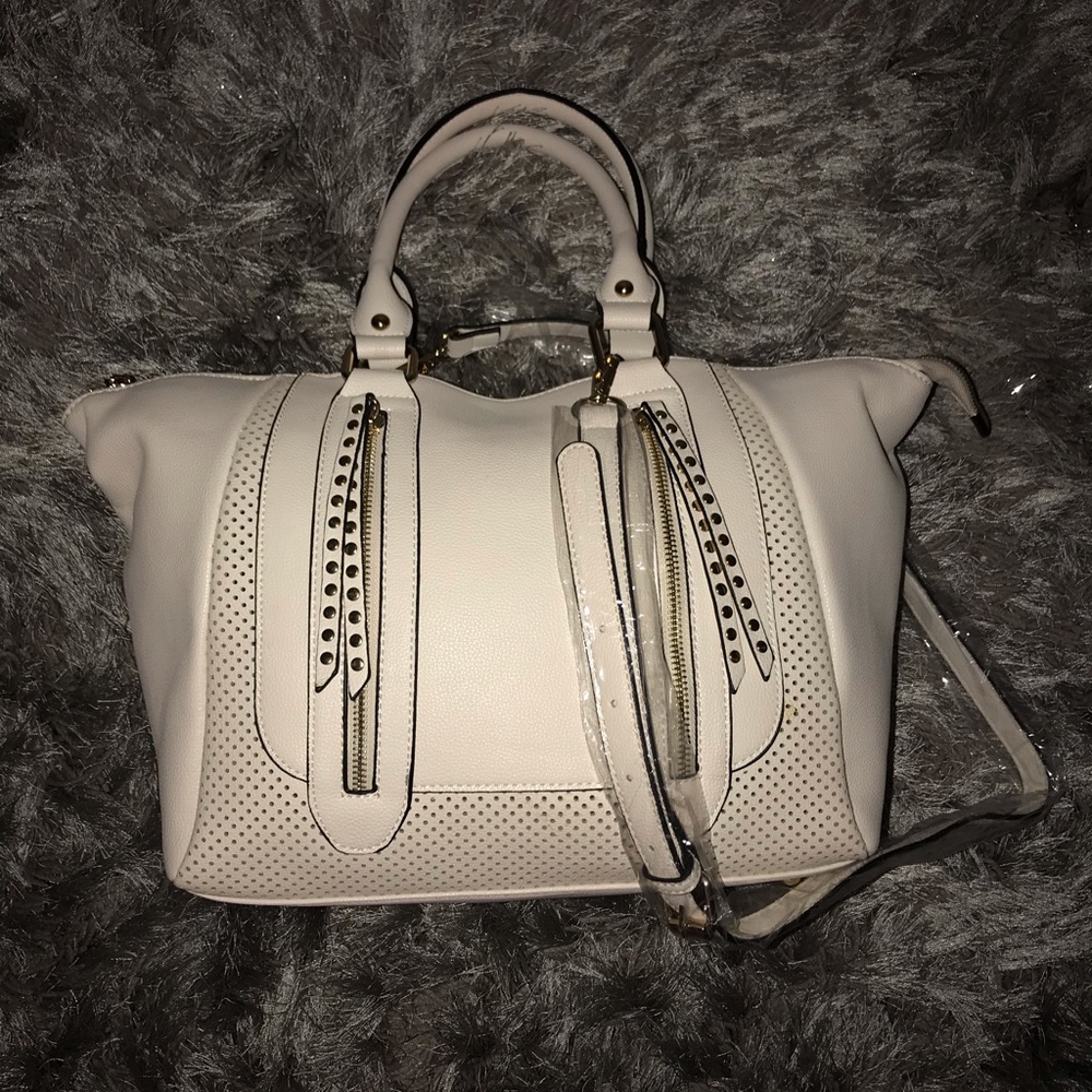A white purse.